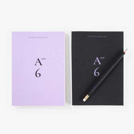 De Antwerpse Zes notebook en potlood